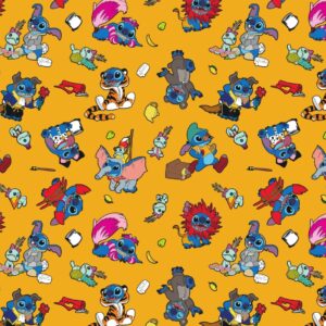 Pap de Regalo Stich Multipersonajes x 10 un AF1472