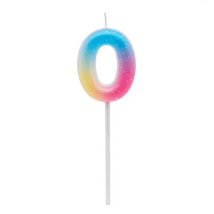 Vela Numero 0 Multicolor Jelly  VNJ0