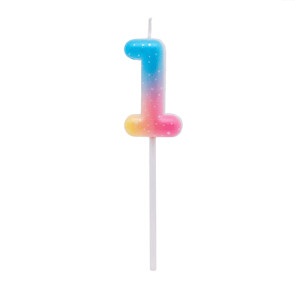 Vela Numero 1 Multicolor Jelly  VNJ1