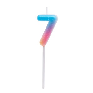 Vela Numero 7 Multicolor Jelly  VNJ7