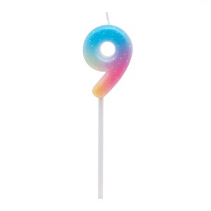 Vela Numero 9 Multicolor Jelly  VNJ9