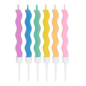 Vela Ondas Pastel  x 6un VFO6